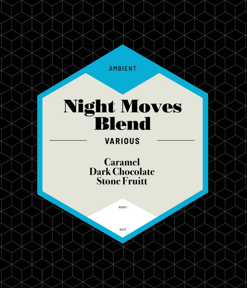 Night Moves Description - Caramel, Dark Chocolate, Stone Fruit - Ambient Genre